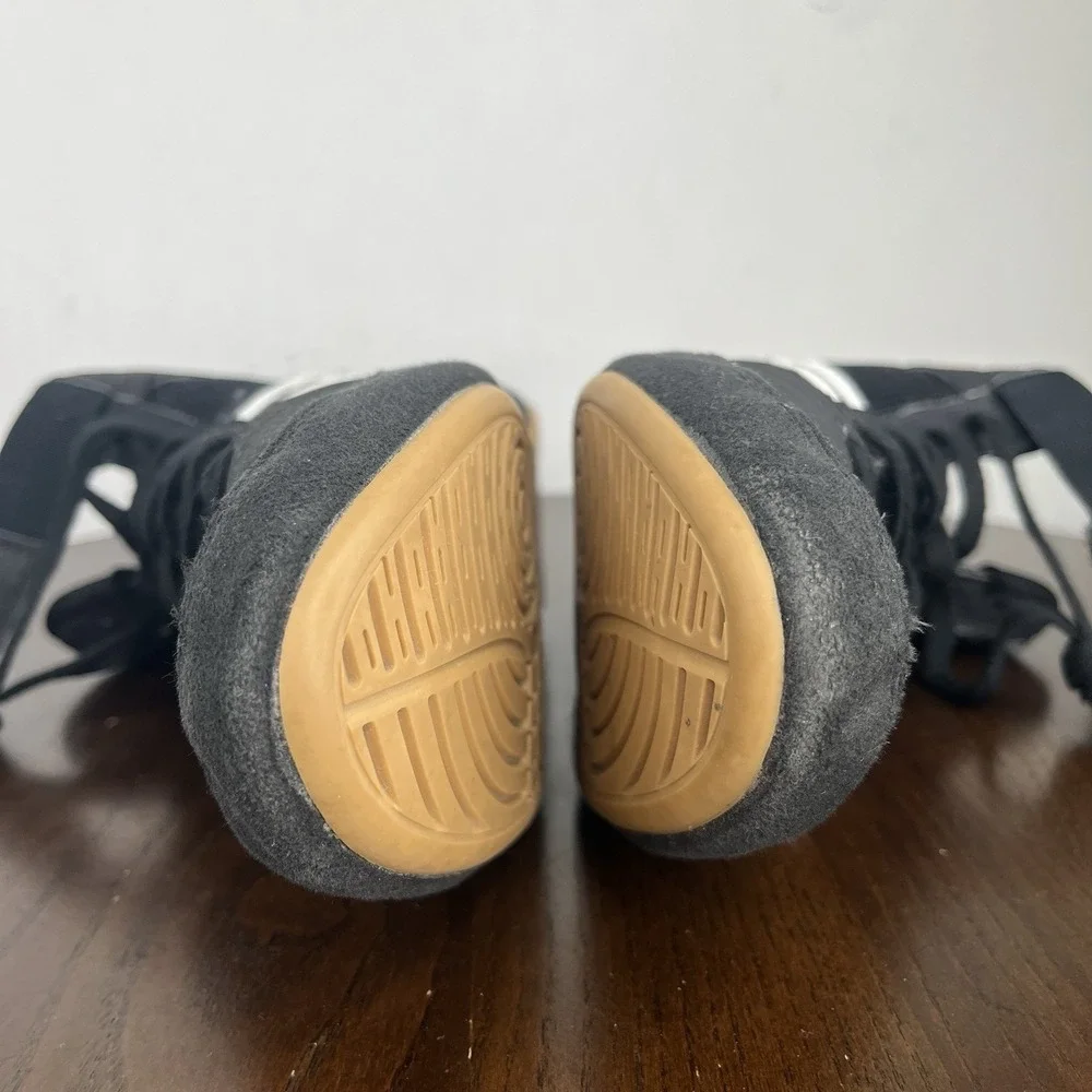 Adidas HVC 2 Shoes Men's 6 Black Wrestling Boxing Athletic Gum‎ Sole Sneakers